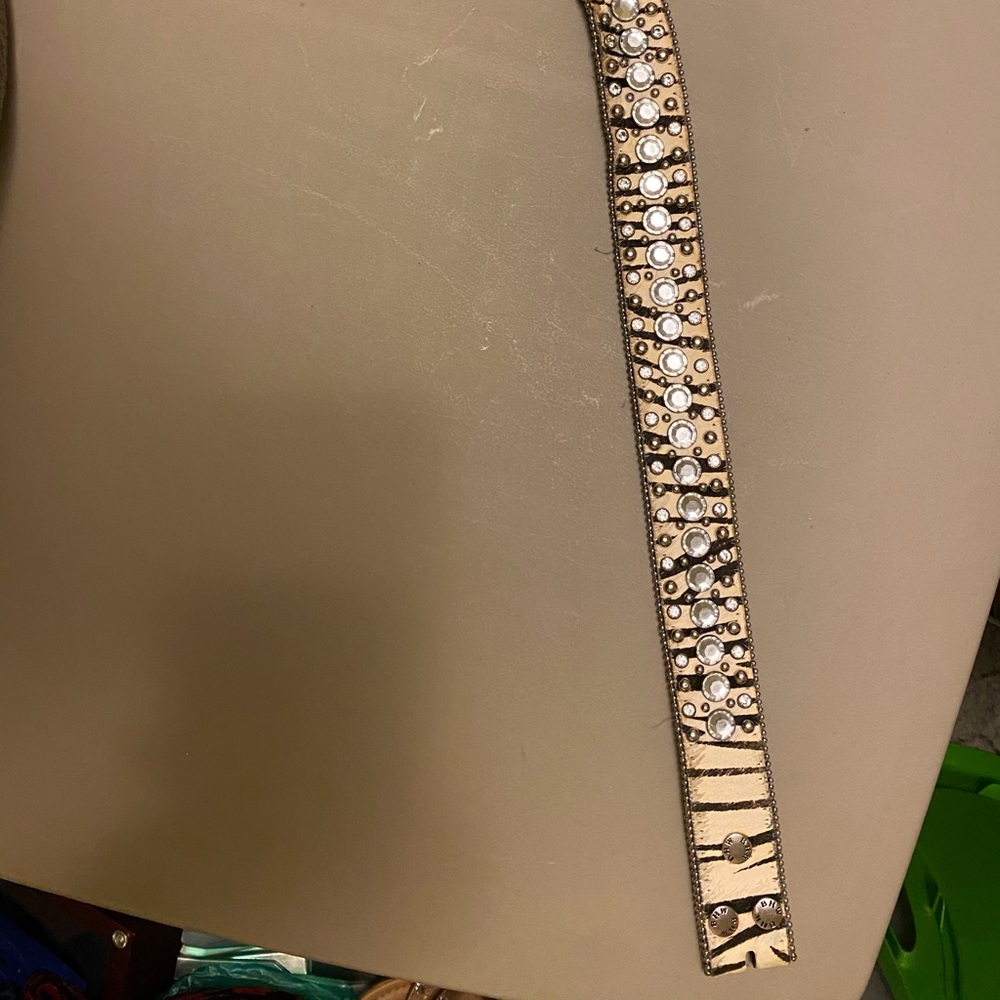 Zebra Nocona size medium belt